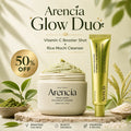 Arencia Glow Duo | Vitamin C Booster Shot + Rice Mochi Cleanser