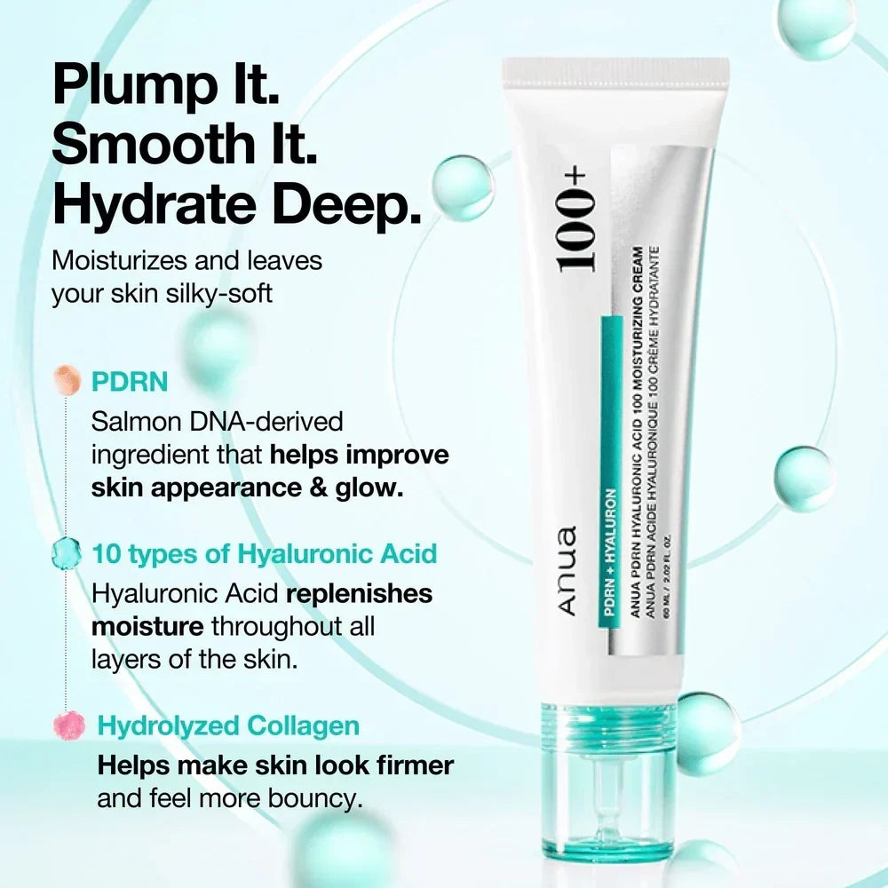 ANUA PDRN Hydration & Glow Duo ( PDRN Hyaluronic Acid Hydrating Capsule Mist +) PDRN Hyaluronic Acid 100 Moisture Cream