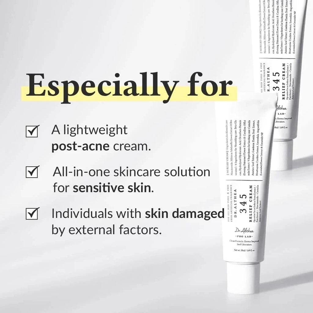Dr. Althea 345 Skincare Duo – 345 Relief Serum + 345 Relief Cream | Best Combo